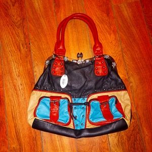 Womens purse black handle NwT